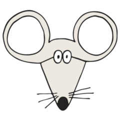 Silly Mouse Sticker
