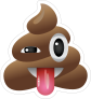 Silly Poop Emoji Sticker