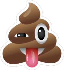 Silly Poop Emoji Sticker
