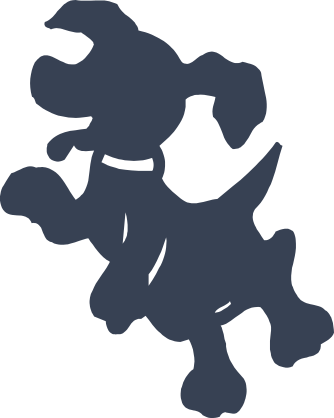Silly Puppy Dog Sticker