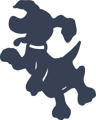 Silly Puppy Dog Sticker
