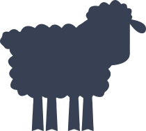 Silly Sheep Lamb Sticker