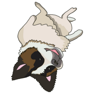 Silly St. Bernard Sticker