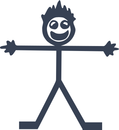 Silly Stick Figure Sticker