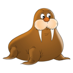 Silly Walrus Sticker