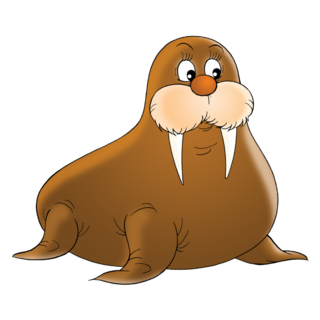 Silly Walrus Sticker