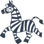 Silly Zebra Sticker