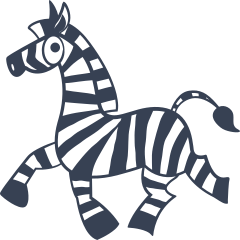 Silly Zebra Sticker