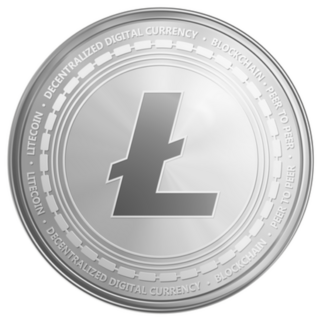 Silver Litecoin Sticker