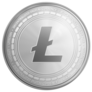 Silver Litecoin Sticker