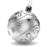 Silver Ornament Sticker
