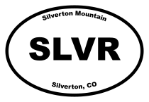 Silverton Mountain Oval Sticker