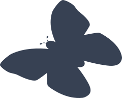 Simple Butterfly Flying Sticker