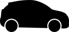 Simple Car Silhouette Sticker