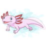 Simple Cartoon Axolotl Sticker