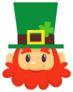 Simple Cartoon Leprechaun Sticker