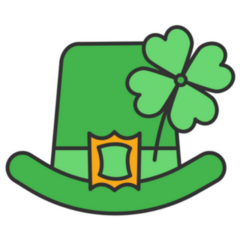 Simple Cartoon of a Leprechaun Hat