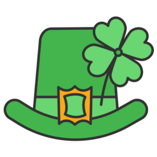 Simple Cartoon of a Leprechaun Hat