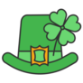 Simple Cartoon of a Leprechaun Hat