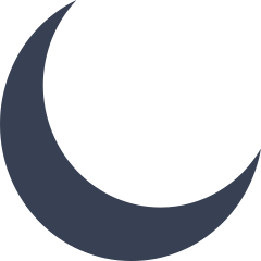 Simple Crescent Moon Sticker