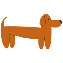 Simple Dachshund Sticker