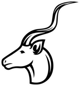 Simple Design Of Kudu Antelope Head Sticker