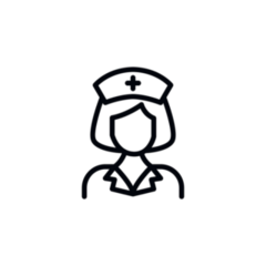 Simple Doctor Line Art Transfer Sticker