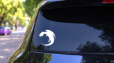 Simple Dragon Sticker on a Rear Car Window (New) example