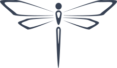 Simple Dragonfly Outline Sticker
