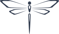 Simple Dragonfly Outline Sticker