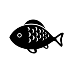 Simple Fish Transfer Sticker