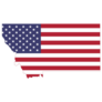 Simple Flat Us Flag Map Of Montana