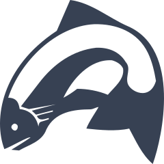 Simple Jumping Fish Sticker