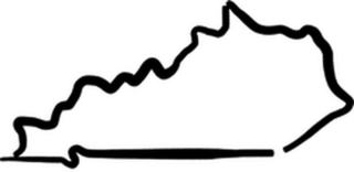 Simple Kentucky State Outline Sticker