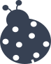 Simple Ladybug With Eight Dots Sticker