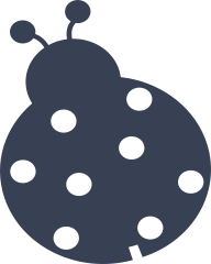 Simple Ladybug With Eight Dots Sticker