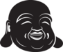 Simple Laughing Buddha Sticker