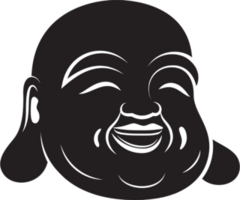 Simple Laughing Buddha Sticker