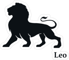 Simple Leo Zodiac Sign Sticker