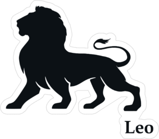 Simple Leo Zodiac Sign Sticker