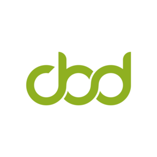 Simple Letter Cbd Logo Sticker