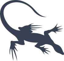Simple Lizard Gecko With Long Toes Sticker