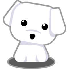 Simple Maltese Sticker