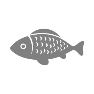 Simple Medium Size Fish Transfer Sticker