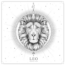Simple Modern Magic Leo Zodiac Sticker