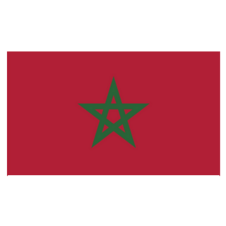 Simple Morocco Flag Sticker
