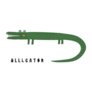 Simple Nursery Alligator Sticker