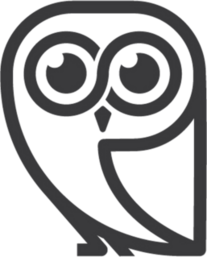 Simple Owl Icon Sticker