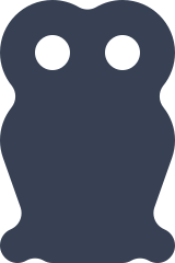 Simple Owl Silhouette Sticker