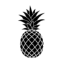 Simple Pineapple Fruit Transfer Sticker